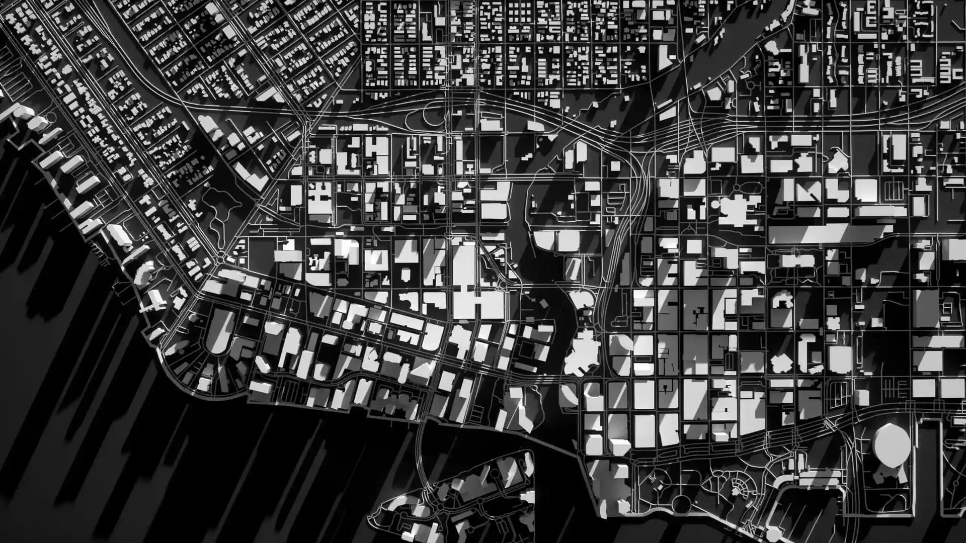 Landspace of a random city