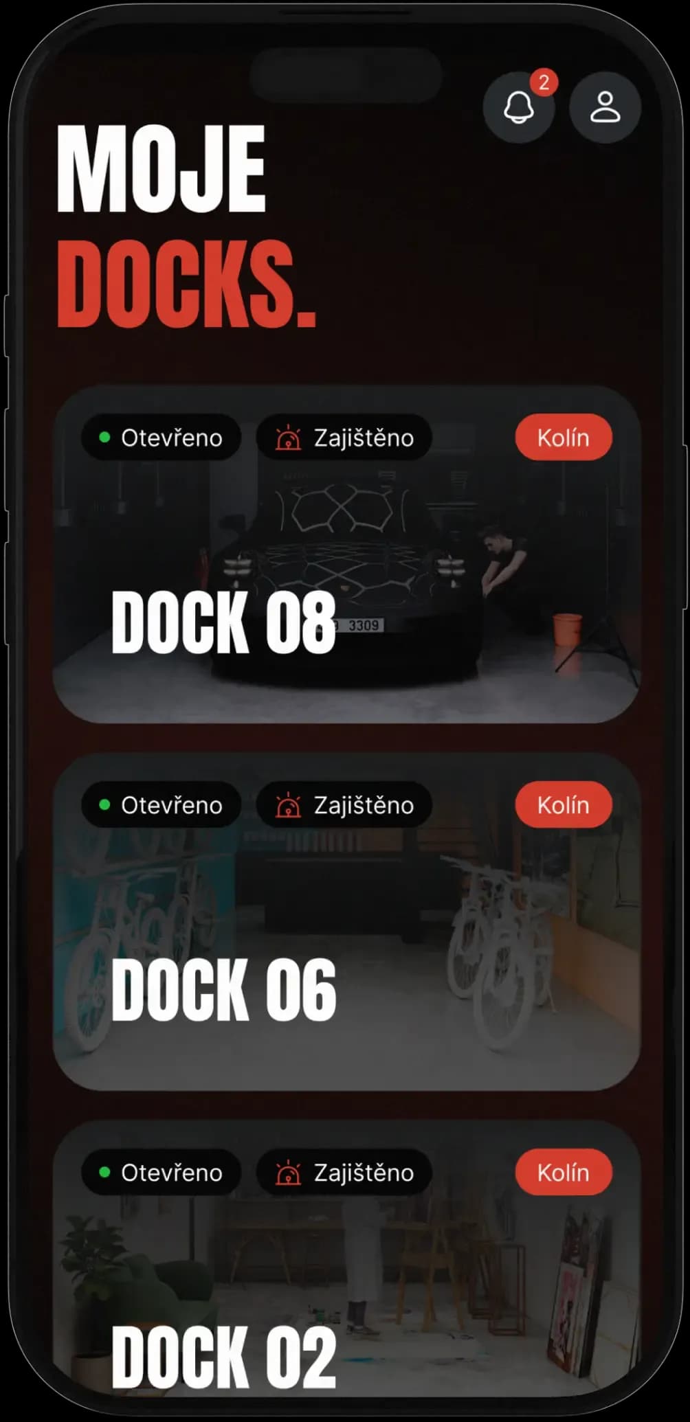 DOCKS app on iphone