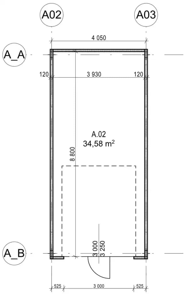 Blueprint of size 34